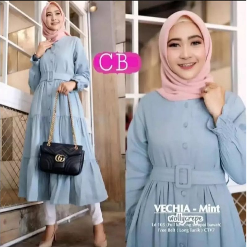 Tunik Vecihia / Tunik Wanita Termurah / Atasan Tunik / Baju Wanita Terbaru / Gamis Terbaru / Long Dress / Tunik Kekinian / Tunik Terlaris / Vechia Tunik / COD