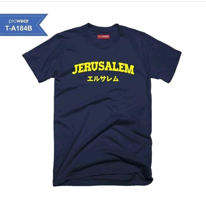 Kaos Tshirt Baju Obral Murah Combed 30S Distro JERUSALEM Kaos Tshirt Baju Obral Murah Combed 30S Distro JERUSALEM