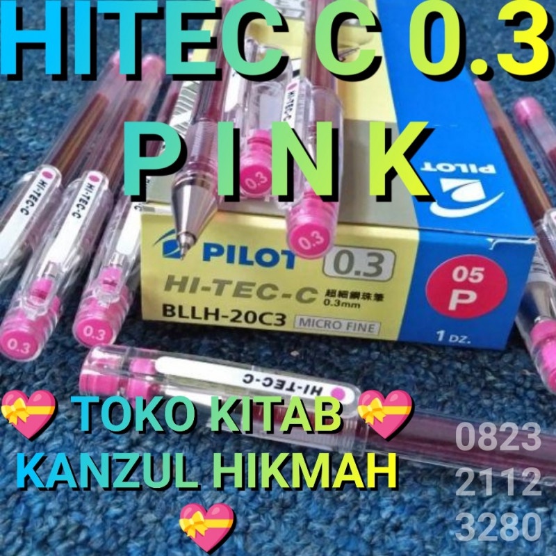 

1 DZ KH3PHC5N3 PEN PENA PULPEN PILOT HITECH HITEC HI TECH TEC C 0.3 PINK