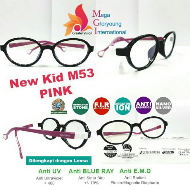 Kacamata medis kids ionspec /nanospec MGI
