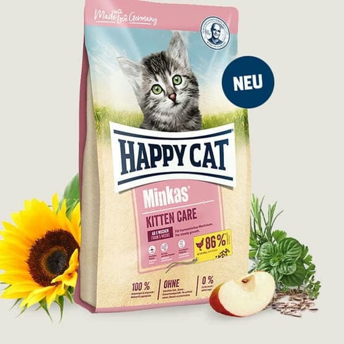 Happy Cat Minkas Kitten 10kg Free Pasir Gumpal Wangi 5 Lt