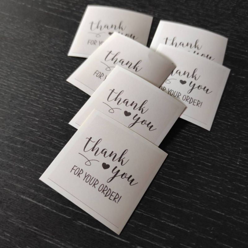 

Kertas Stiker Thank you untuk olshop 30pcs kertas label olshop