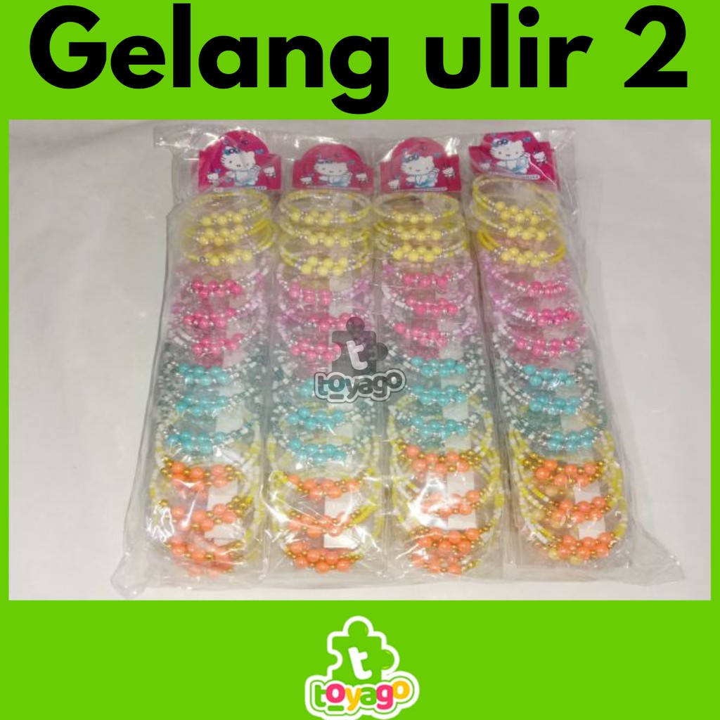 Gelang Manik Kawat Ulir Isi +-144 Pcs Grosir Murah