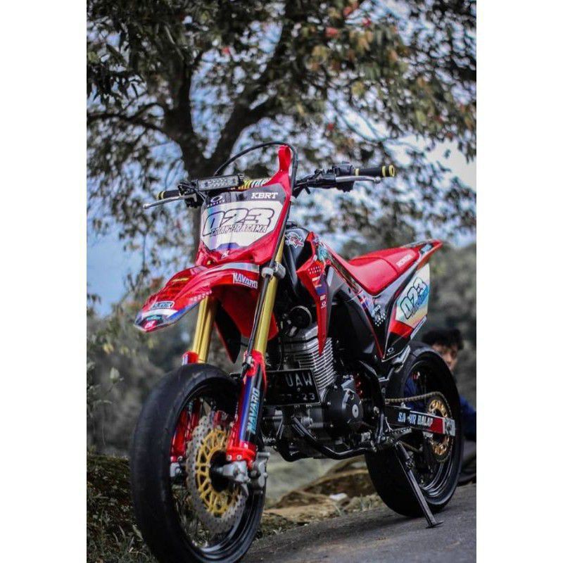 

Decal stiker CRF 150 L HOLOGRAM (bisa ganti nama nomer)