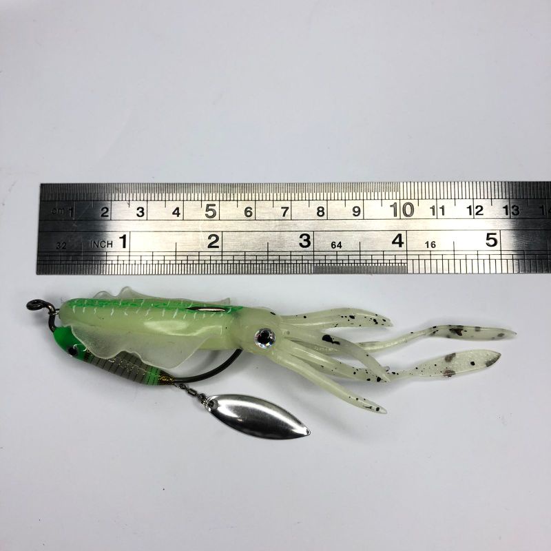 Umpan Softlure Cumi Realis dengan Worm Hook GID 5/0