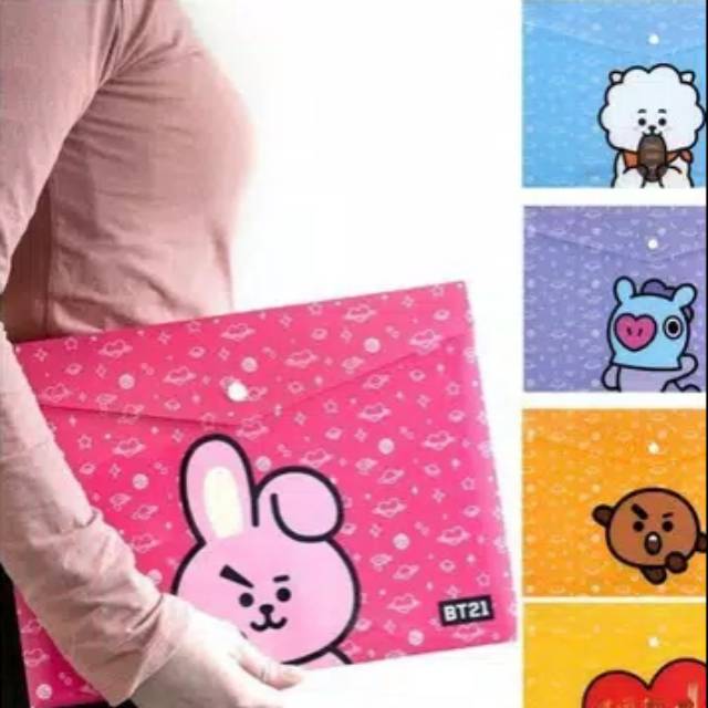 

BT21 A4 Storage Plastic file bag