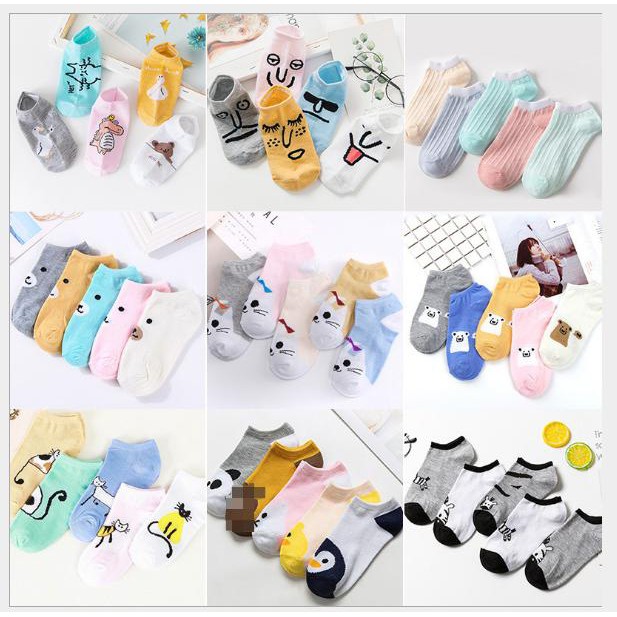 kaos kaki wanita import kaoskaki socks sepatu-2