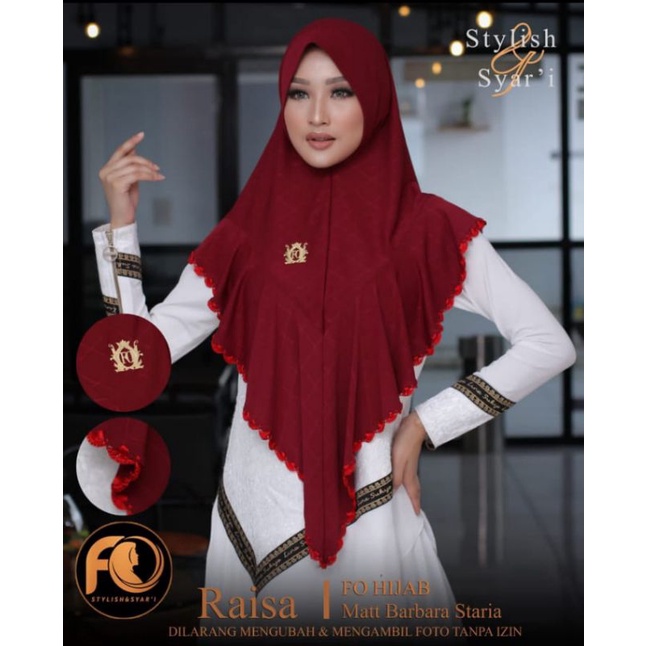 Jilbab Hijab FO Original Syar'i Raisa