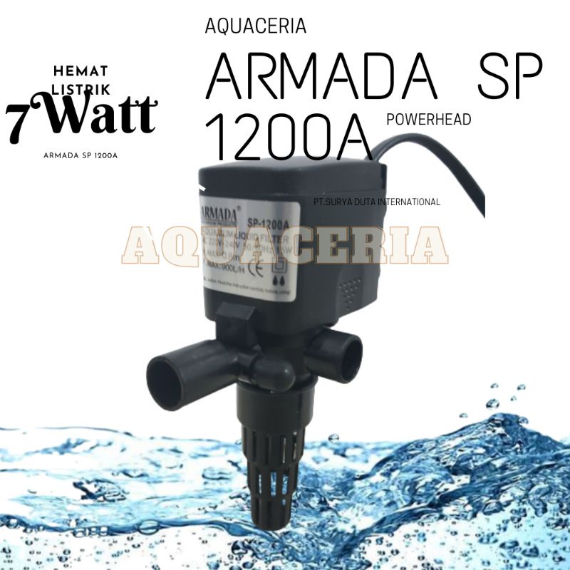 armada sp 1200A power head pompa celup aquarium filter aquarium