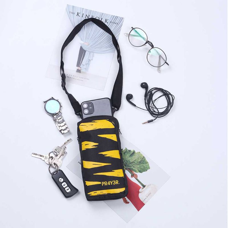 Tas Dompet Hanging Phone HP Handphone Kartu Koin Uang Paspor Selempang Waterproof Anti Air Sako Wallet Gantung Kalung DG2