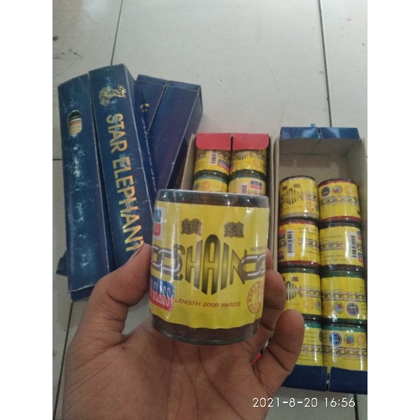 Gelasan benang katun chain