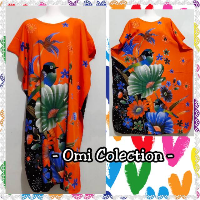 Daster Kencana Ungu Lebel Biru
