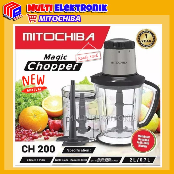 Set Food Chopper Mitochiba Ch-200 5f2550