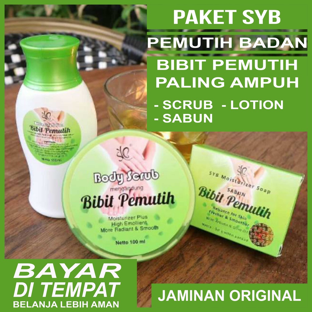 Paket Syb Bibit Pemutih Bpom Sabun Bibit Pemutih Lotion Bibit Pemutih Scrub Bibit Pemutih