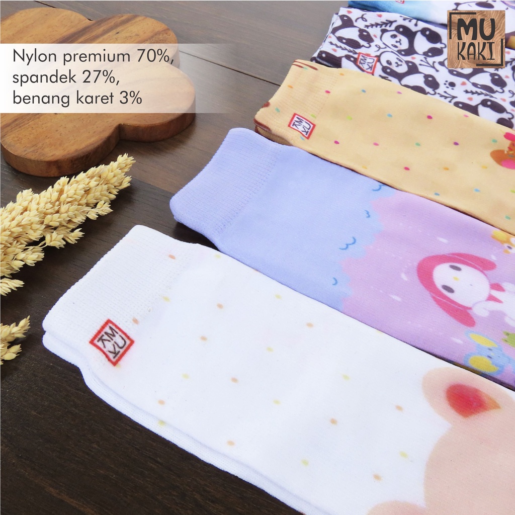 Kaos Kaki Jempol Anak Printing Karakter Murah Mukaki E