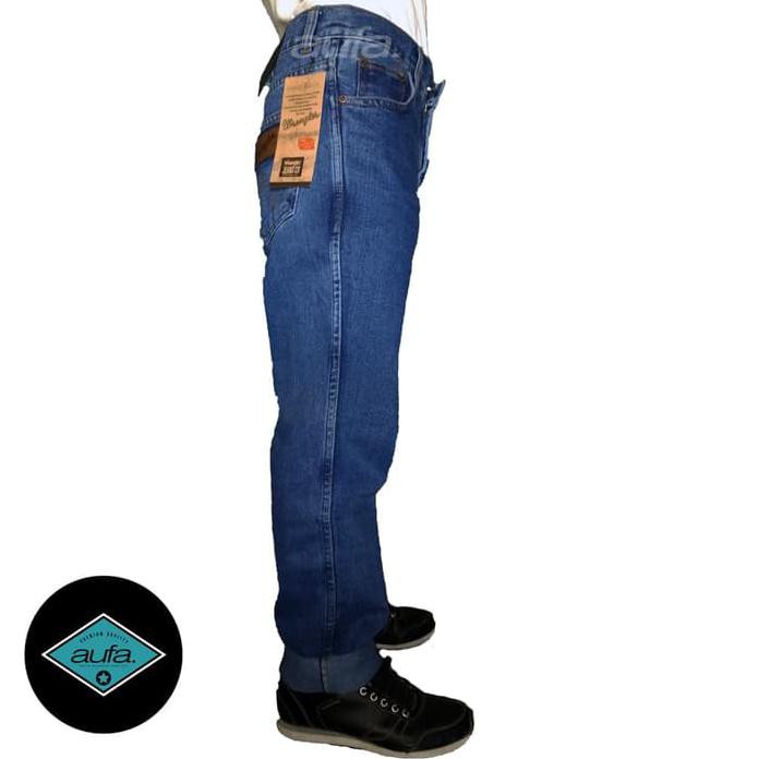Celana Wrangler Jeans Original Regular Bio Wash - Biru Gelap 2017 Baru Best Quality