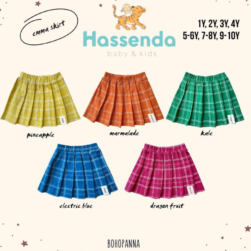 BOHOPANNA Emma Skirt / Rok Anak Perempuan