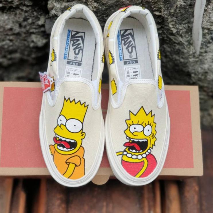vans simpsons slip ons