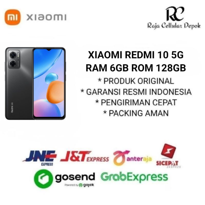 XIAOMI REDMI 10 5G RAM 6GB ROM 128GB - GARANSI RESMI