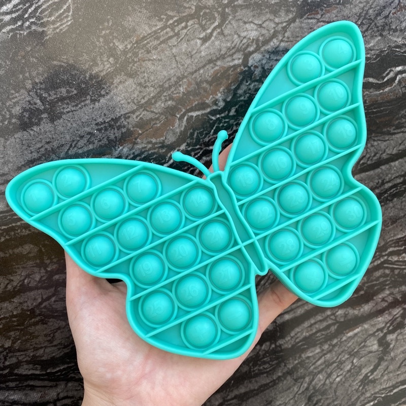 Pop It Fidget Toy Murah Rainbow Mainan Anak Penghilang Stress Tiktok-Kupu Tosca