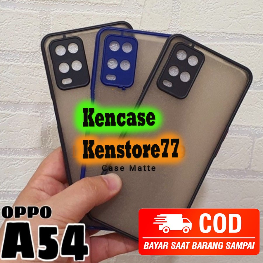 Soft Case Oppo A54 Case Colour Matte Casing Dove Transparan Hard Case