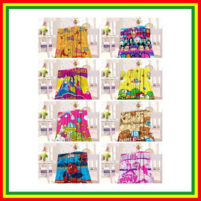 [ SELIMUT ] SELIMUT MOTIF KARAKTER PANEL FLANEL BULU HALUS