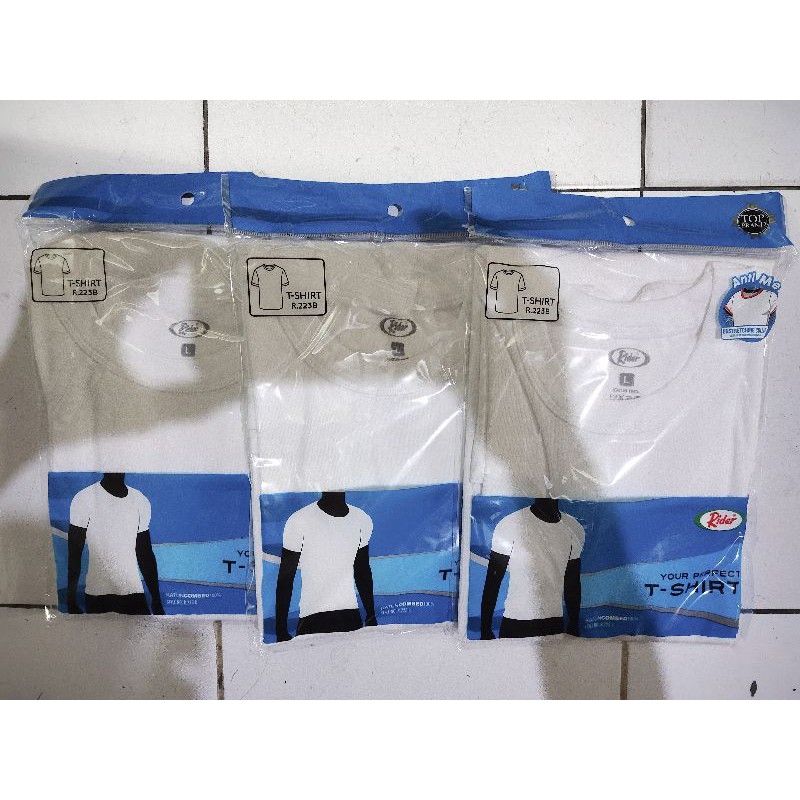 KAOS DALAM OBLONG/ OBLONG RIDER / OBLONG PUTIH / ROUND NECK ORIGINAL ASLI