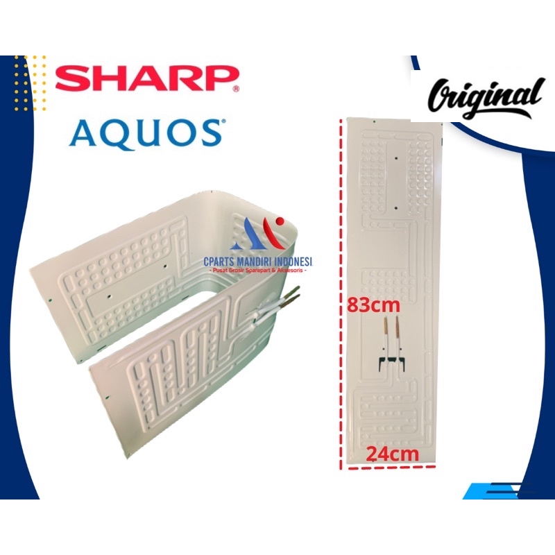 evaporator kulkas sharp 1 pintu 83x24cm original