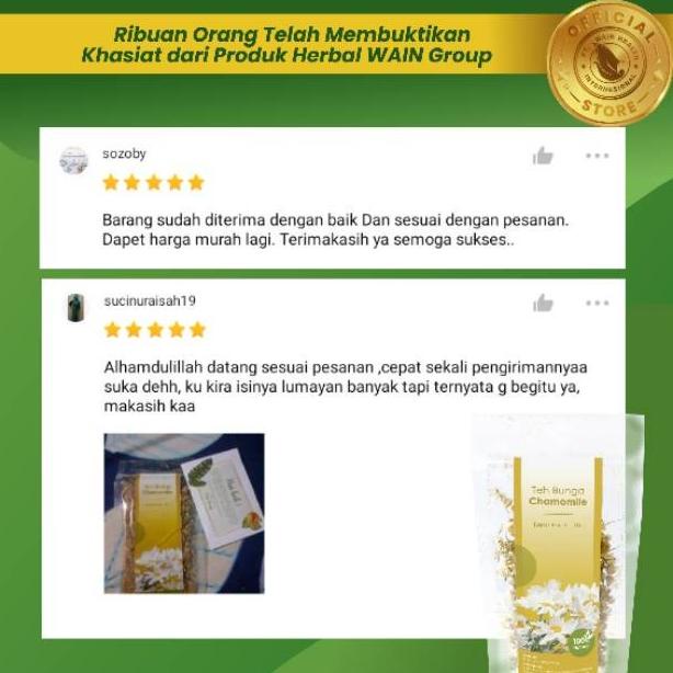 

Bisa Bayar Ditempat Teh Bunga Chamomile Natural Obat Herbal Sulit Tidur Insomnia Terlengkap Kode 966