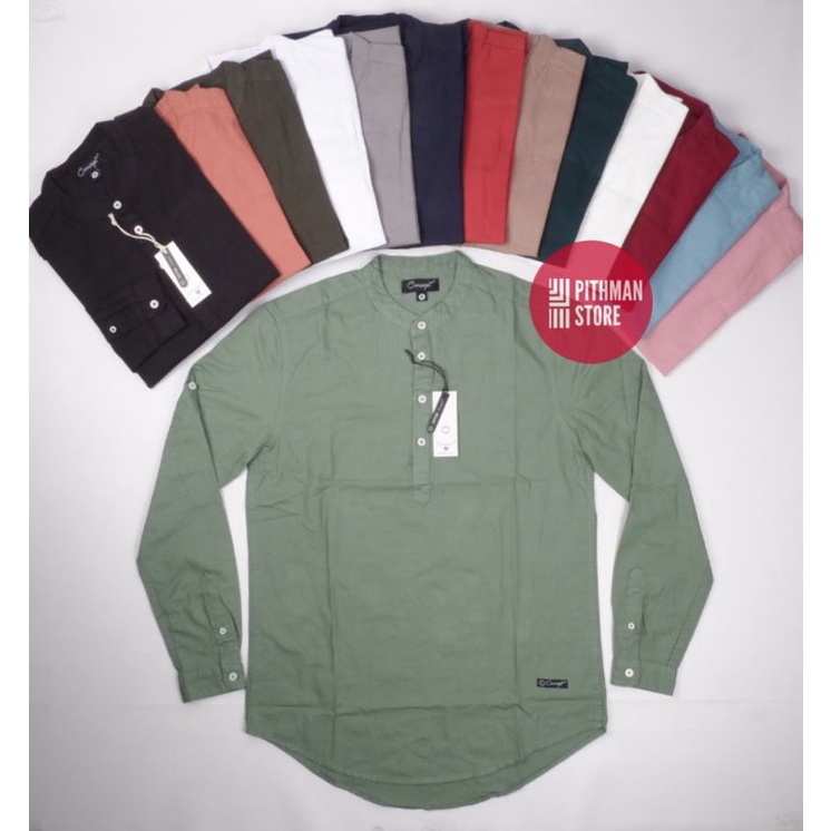 kemeja semi kemko kemeja concept / kemeja koko / semi koko lengan panjang