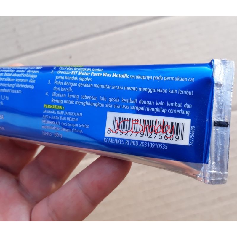 KIT motor paste wax METALLIC 60g