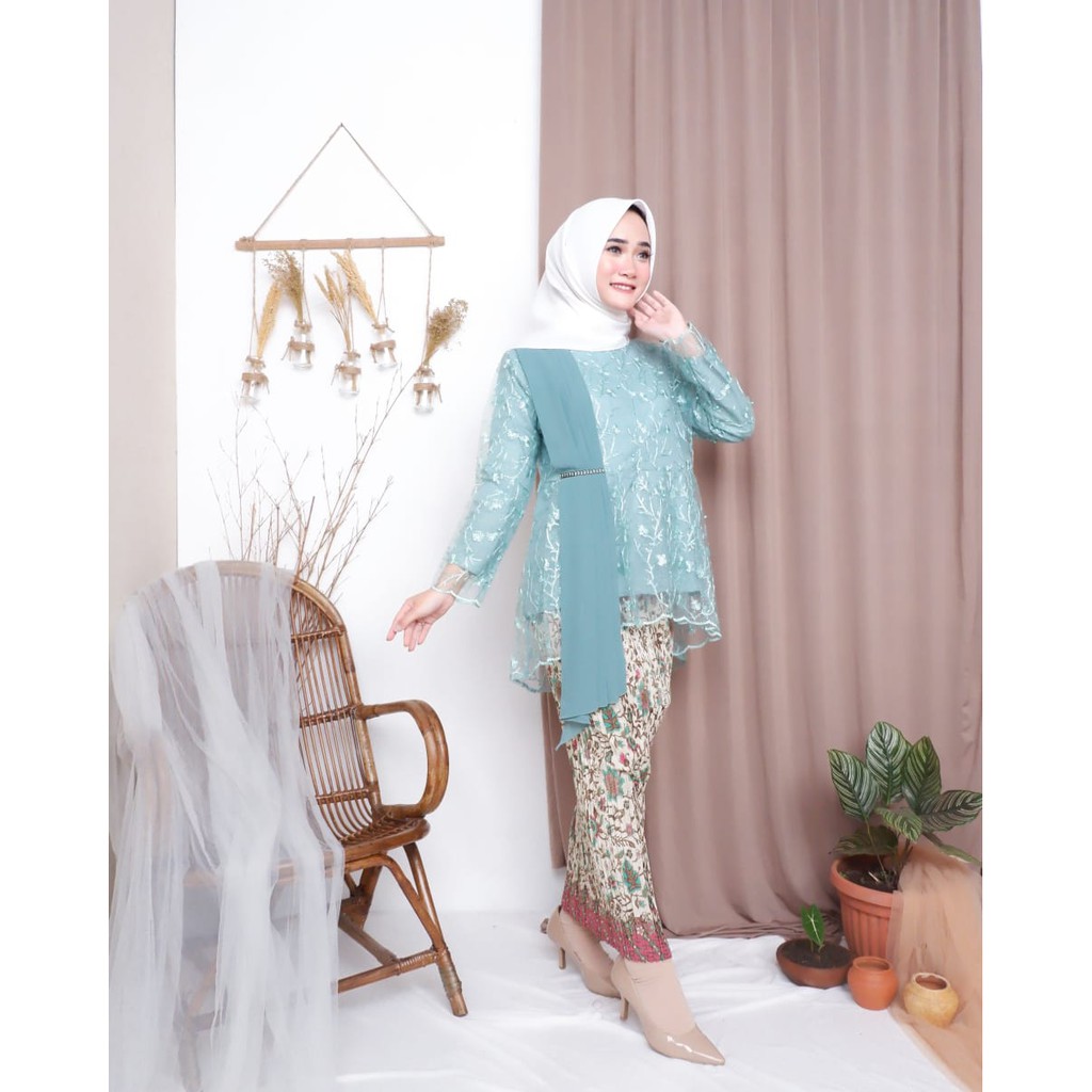 SET KEBAYA PUTRI SELENDANG+MASKER Murah