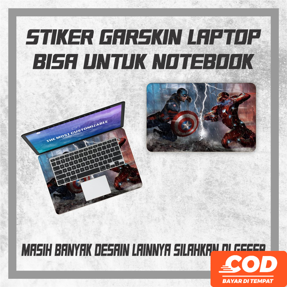 Garskin Laptop MARVEL terbaru Garskin Laptop Avengers