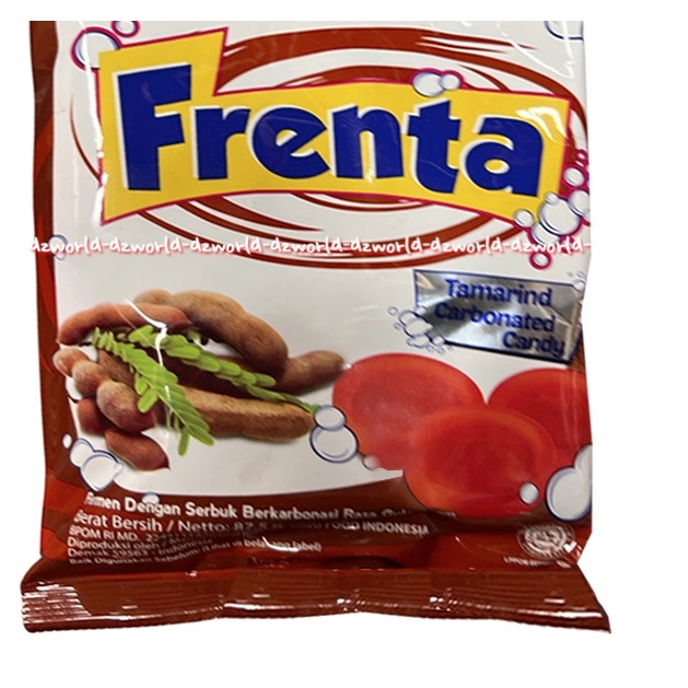 Kino Candy Frenta Tamarind  87gr Carbonated Candy Permen Asam Jawa Dengan Serbuk Berkarbonasi Fren Ta Kino Cendi Candy Tamarin 87gram