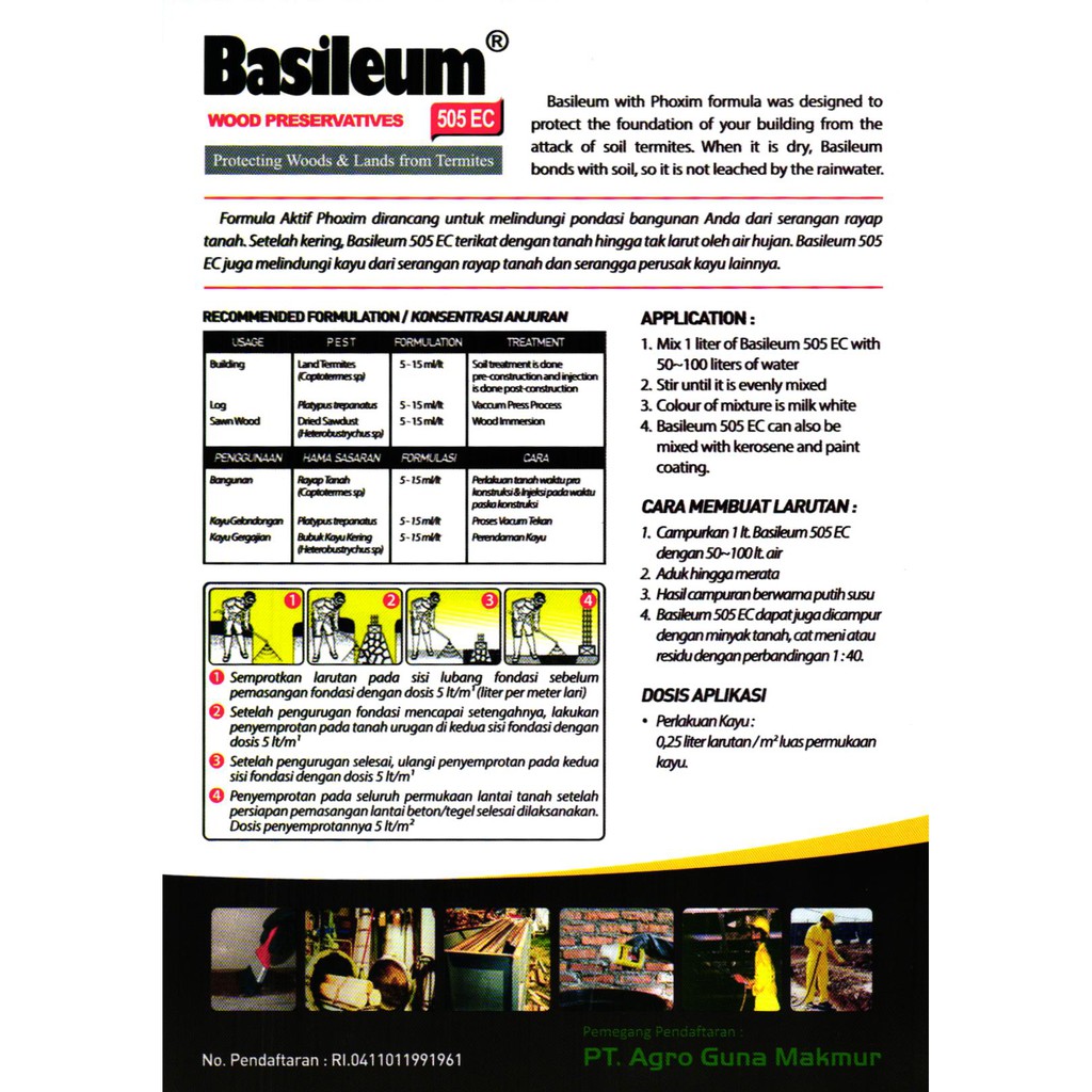 Anti Rayap Basileum 505 EC 500ml