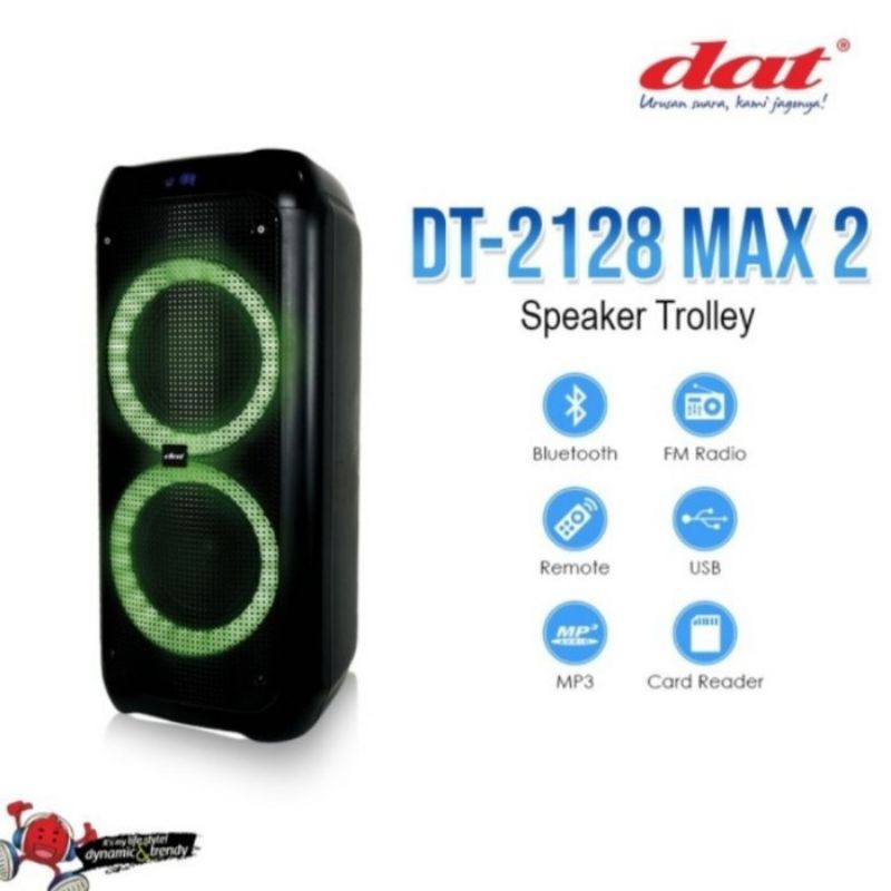 SPEAKER PORTABLE DAT DT-2128 MAX-2 SPEAKER