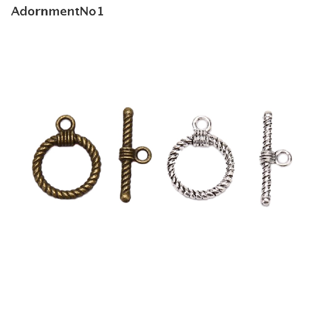 (AdornmentNo1) 20pcs / Set Gesper Toggle Clasps Gaya Vintage Untuk Membuat Perhiasan DIY