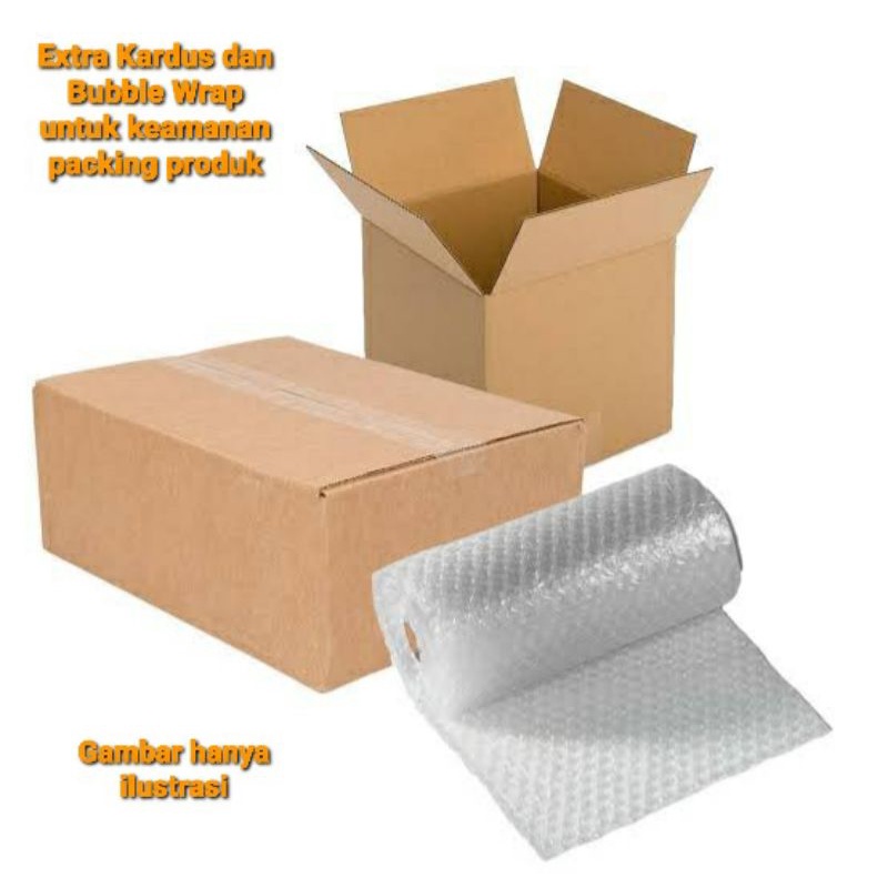 

Extra packing Bubble Wrap dan Kardus untuk keamanan packing