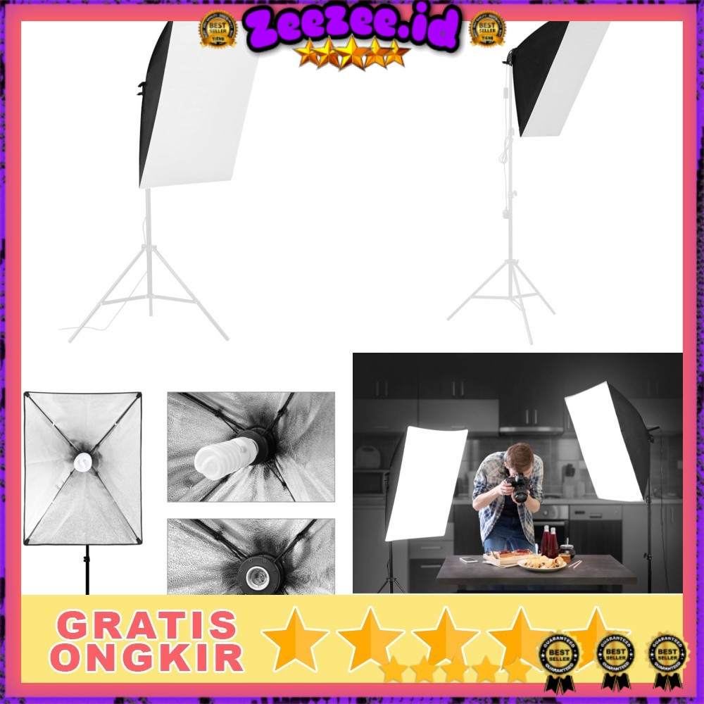 taffSTUDIO payung softbox reflektor E27 single lamp socket -CL- RT50- black