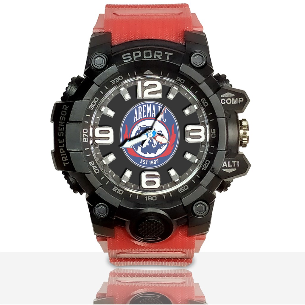 Jam Tangan Custom AREMA PC Ruber- Water Resistant