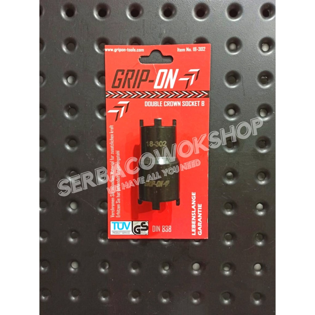 Grip On Kunci Mahkota-Kunci Mur Kopling-Double crown Socket Tipe B Termurah Berkualitas