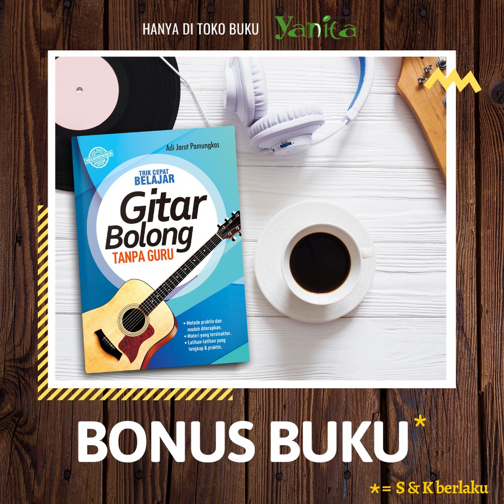 Yanita Buku Trik Cepat Belajar Gitar Bolong Tanpa Guru