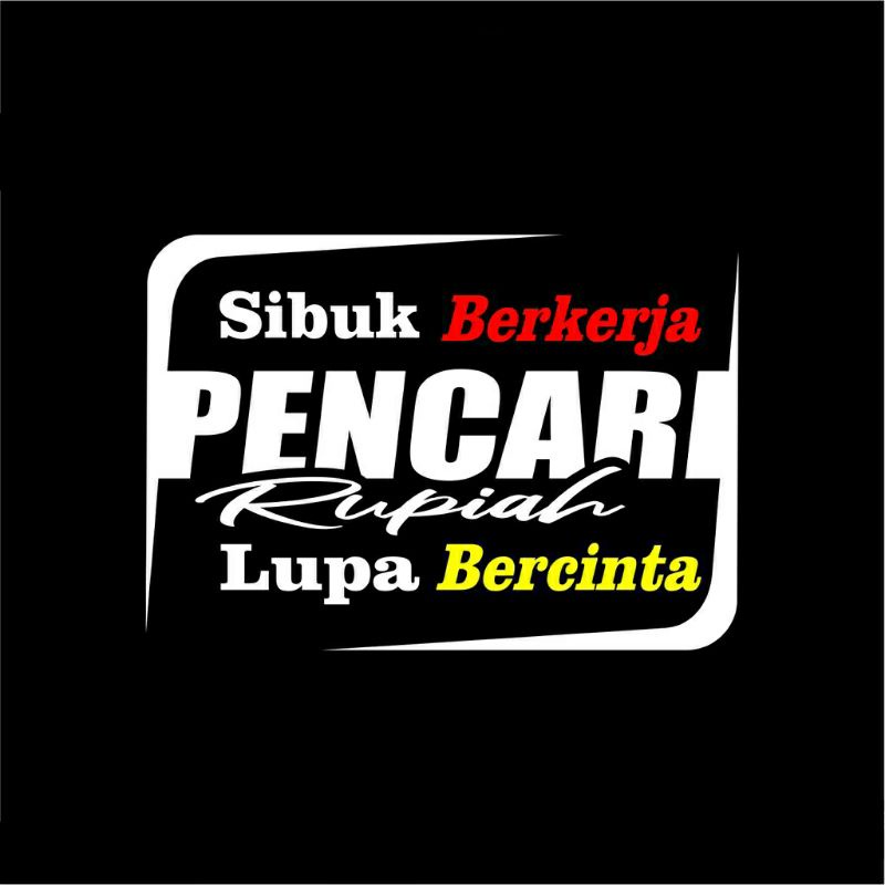 Promo Cutting Stiker Kaca Pintu/Kaca/Body Mobil Truck/pick Up/L300 Stiker Kata kata
