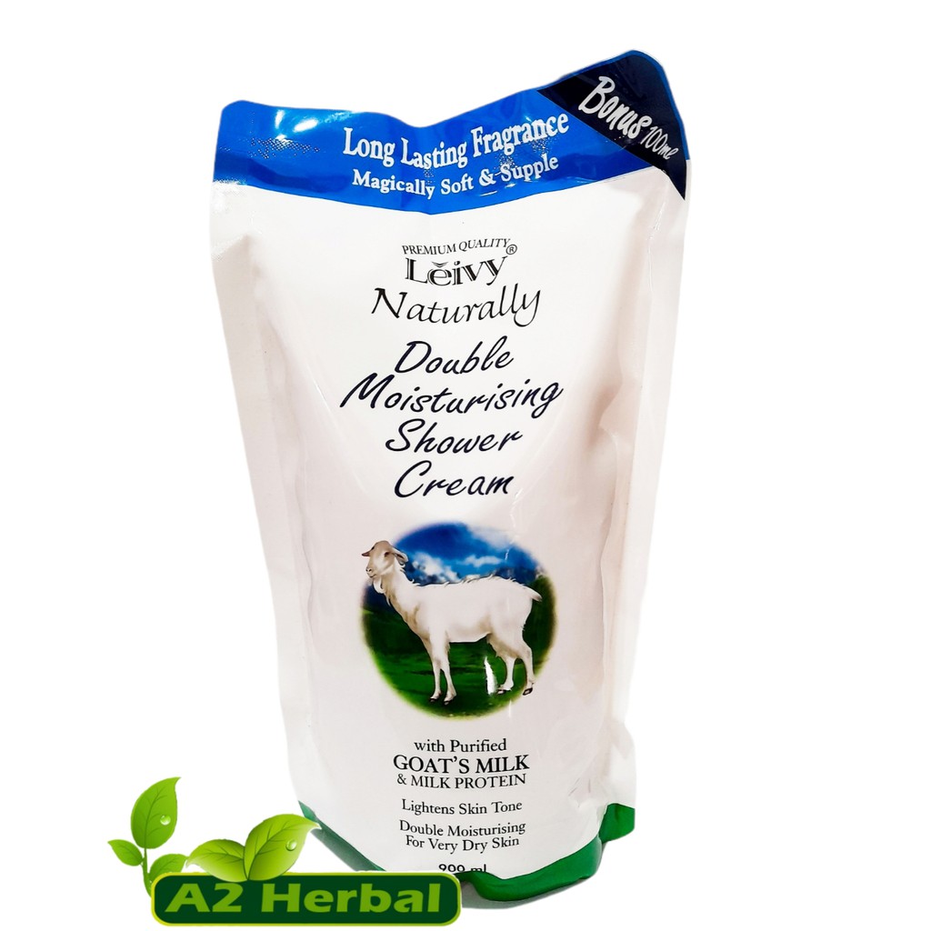 Jual PROMOO !! Leivy Shower Cream Goats Milk 900ml Refill Shopee