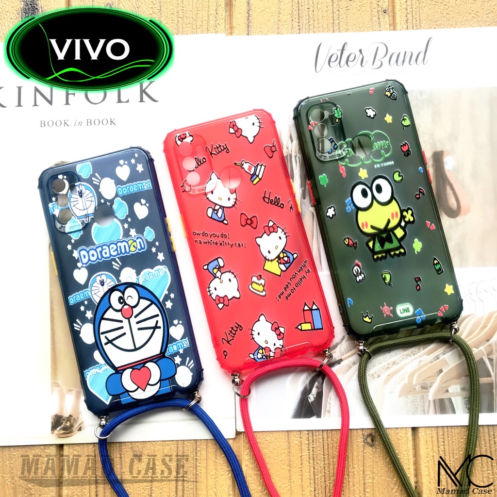 Lens Cover Case - Lanyard Sling Silikon VIVO Y53 Y71 Y81 Y83 Y91C Y1S Y95 Y91 Y93