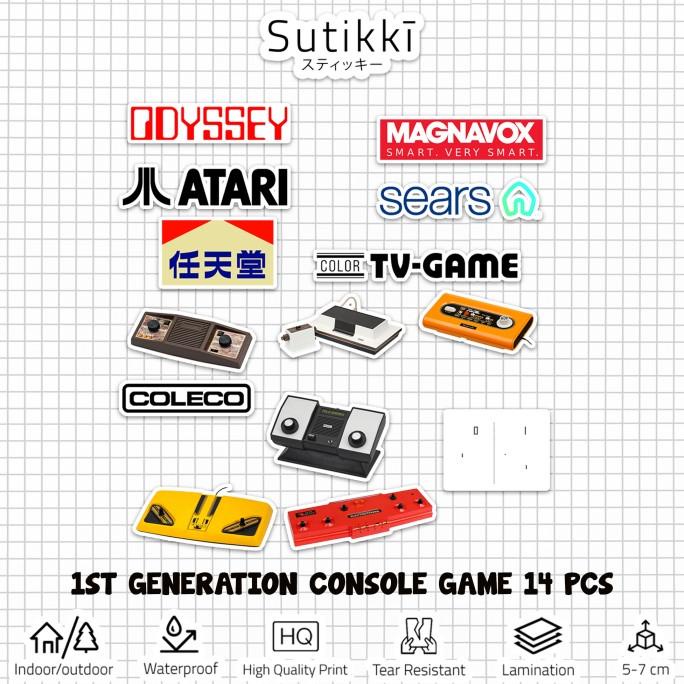 

Sticker Pack Logo 1st Generation Video Game Console Stiker Laptop sukik90 Ayo Order