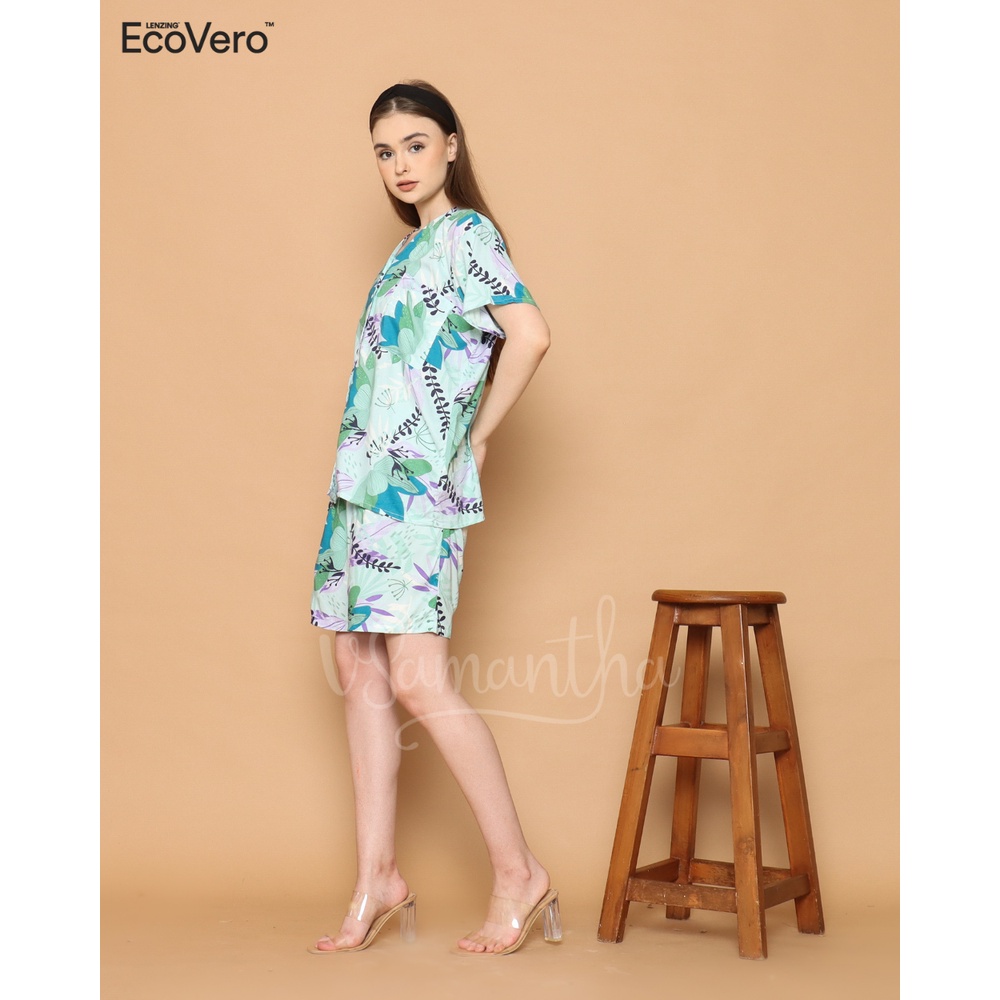 vSamantha - Pajamas Piyama One Set Ecovero Keiko Green Tea