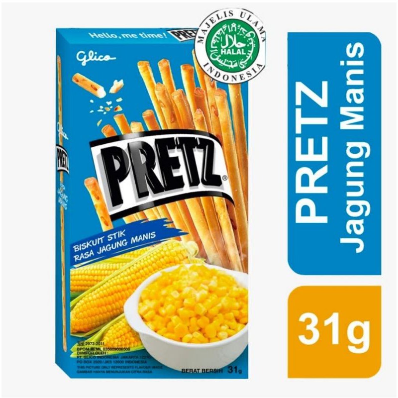 PRETZ Sweet Corn Stick Biscuit 31gr