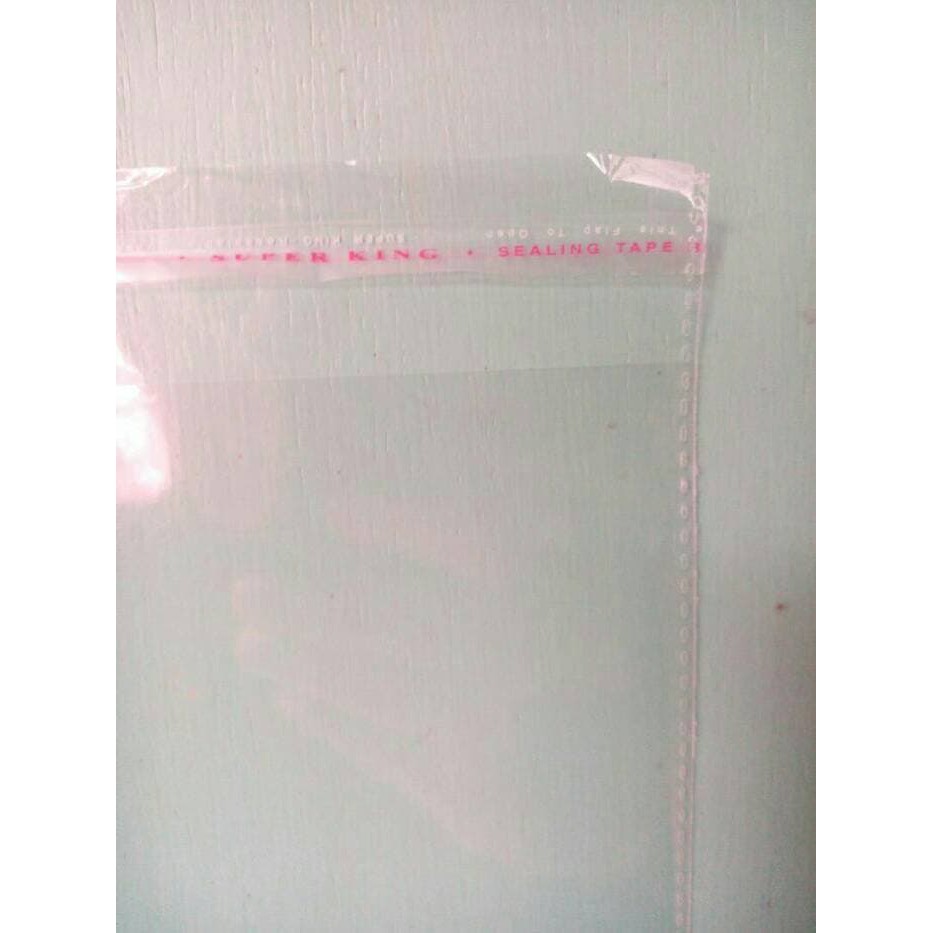 

Stok Ready PLASTIK OPP TEBAL DOUBLE SEAL (SEAL/LEM) 30x45 | 50 MICRON terlaris