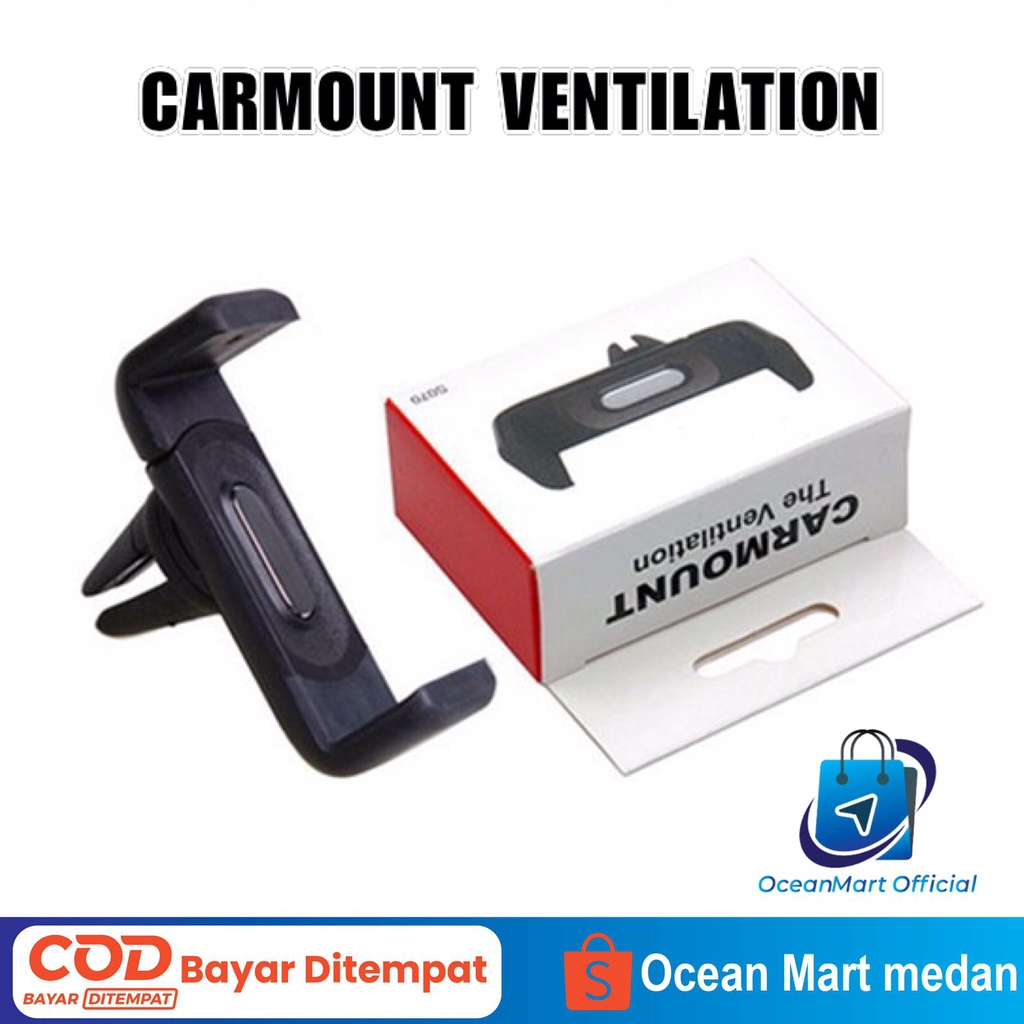 Car Holder HP Jepit AC Mobil Dudukan HP Car Mount The Ventilation Aksesoris Handphone HP OCEANMART OCEAN MART Murah   Grosir